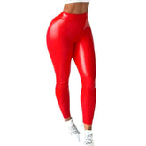 Latex Wax Damen Jeanshose